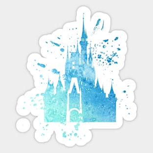 Watercolor Castle Sticker